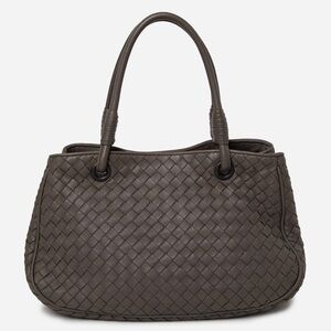 Bottega Veneta Leather Small Intrecciato Shoulder Bag